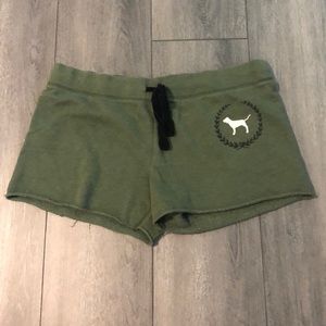 PINK cut off sweat shorts